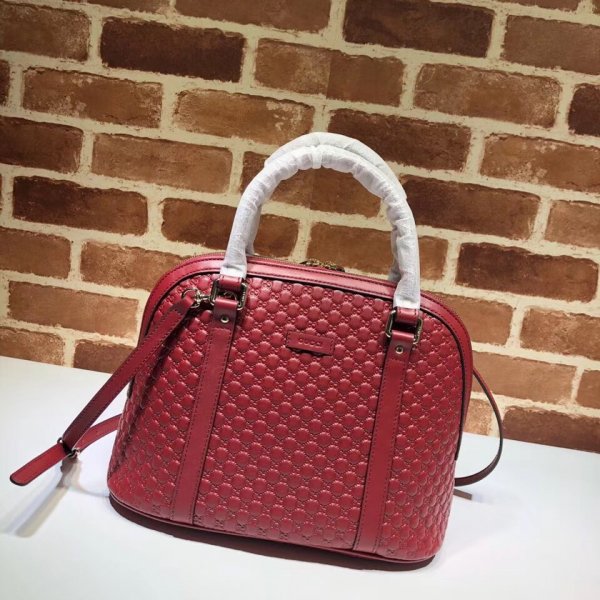 7 Star Gucci Top Quality Leather Convertible Micro GG Dome 449663 Bag Replica Handbags Gucci Micro
