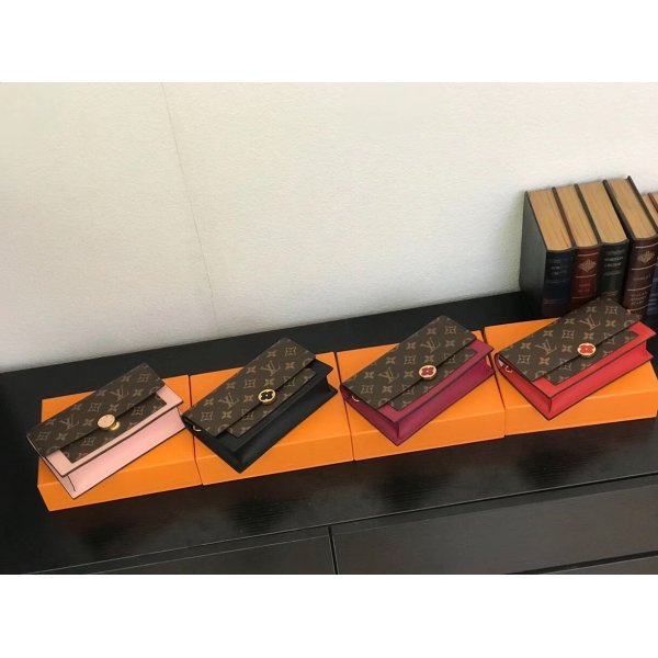 Louis Vuitton Best Flore Chain Wallet Monogram M67405 Brown Replica Handbags Louis Vuitton Monogram