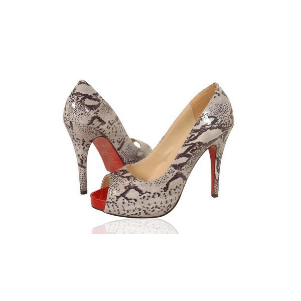 Best Christian Louboutin Women Peep toe Black Pumps Replica Luxury Shoes Christian Louboutin Single