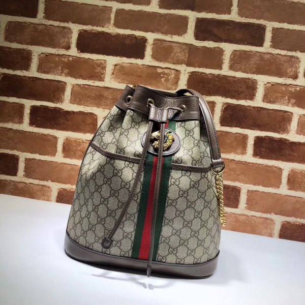 Gucci Replica GG Designer Hobo Rajah medium bucket 553961 bag Replica Handbags Gucci Rajah