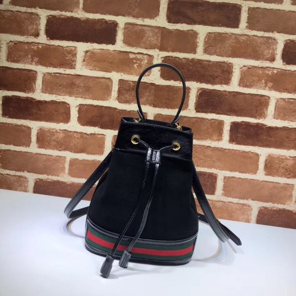 AAA+ Gucci GG Replica 550621 Supreme Ophidia Small Bucket Bag Replica Handbags Gucci Ophidia