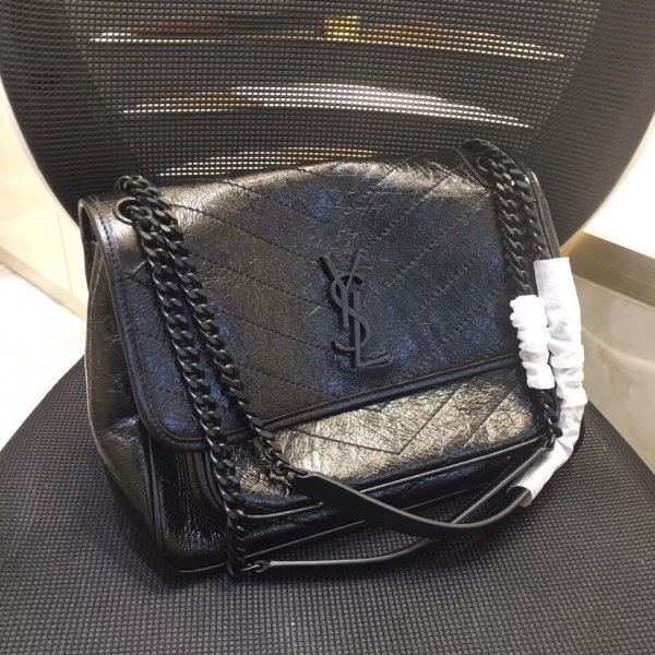 AAA+ Replica Saint Laurent Burgundy Medium Niki Shoulder 498894 Bag Replica Handbags YSL Shoulder