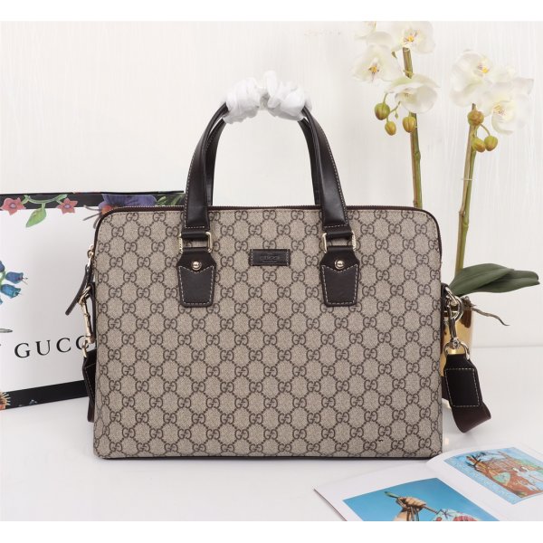 Gucci Replica GG Supreme Brifcase For Men 311001 Replica Handbags Gucci G Men Bag