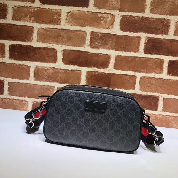 Cheap Gucci 574886 Top Quality GG Black shoulder bag Replica Handbags Gucci G Men Bag