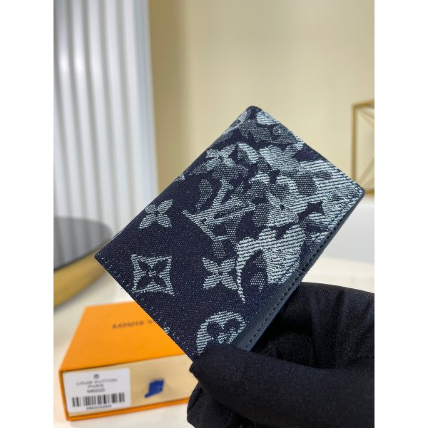 Louis Vuitton Pocket Organizer Monogram Other M80025 Blue Replica Handbags Louis Vuitton Wallets