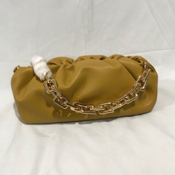 Best Bottega Veneta The Chain Pouch Cloud Mustard bag Replica Handbags Bottega Veneta