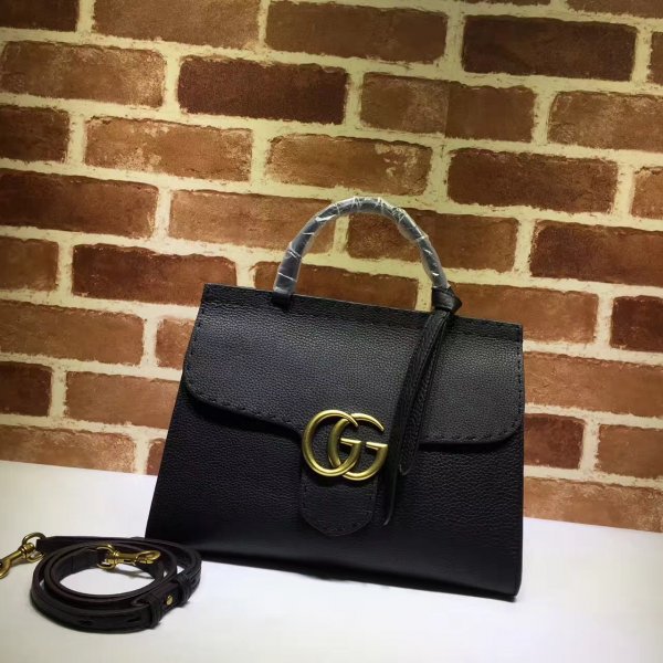 7 Star Gucii GG Best Marmont leather top handle 421890 bag Replica Handbags Gucci GG Marmont