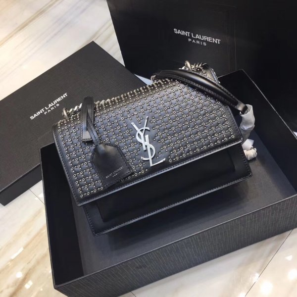 High Quality Replica New YSL Shoulder Black Bag Replica Handbags YSL Shoulder