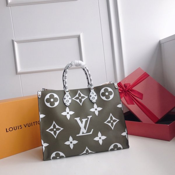 Louis Vuitton Replica Escale Onthego GM Tote Bag M44576 White Replica Handbags Louis Vuitton New Bags