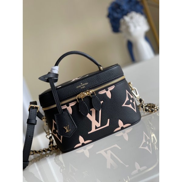Luxury Louis Vuitton Vanity PM Monogram Empreinte Leather M45780 Bag Replica Handbags Louis Vuitton Vanity