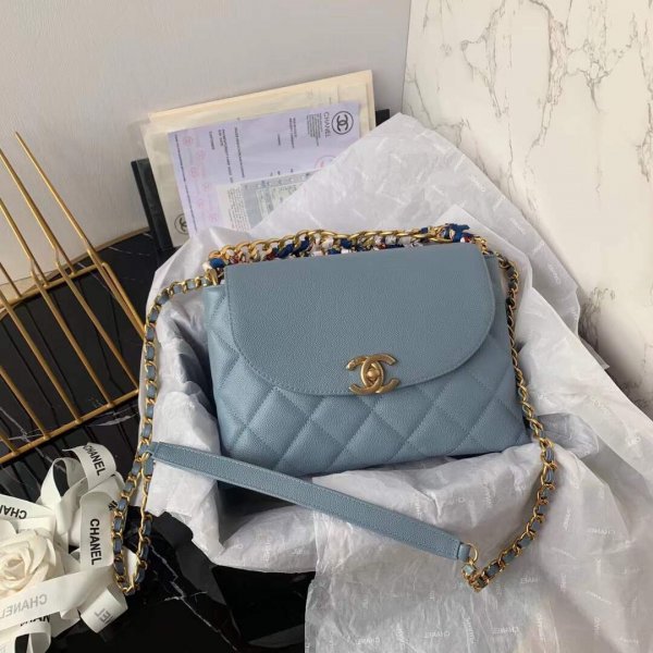The Most Popular CC Crossbody Shoulder Blue Bags Replica Handbags Ch 