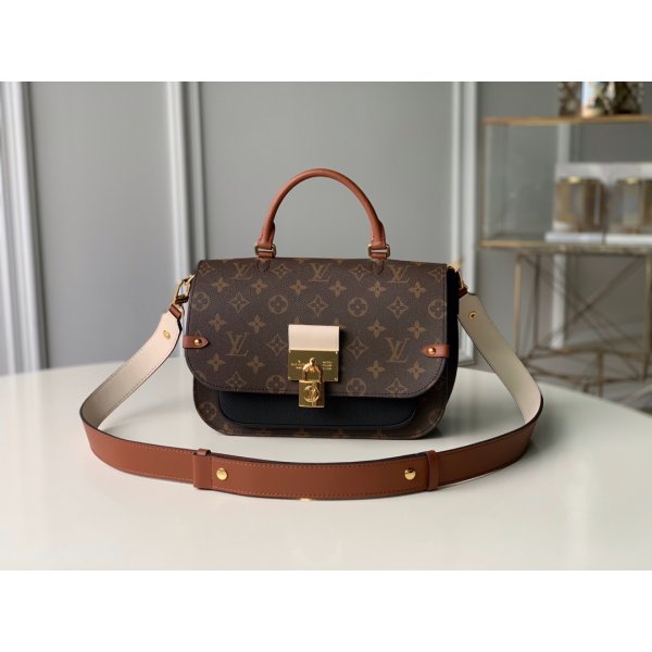 AAA+ Louis Vuitton M44354 Vaugirard Monogram Black Bag Replica Handbags Louis Vuitton Vaugirard
