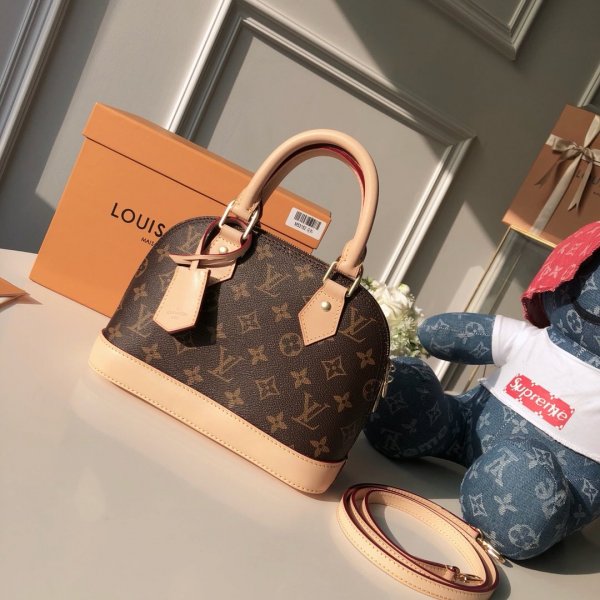 Louis Vuitton Alma BB Monogram in Marron Top Quality Handbags M53152 Replica Handbags Louis Vuitton Alma