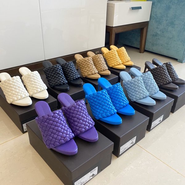 Knockoff Bottega Veneta High heel Slippers Replica Luxury Shoes BOTTEGA VENETA