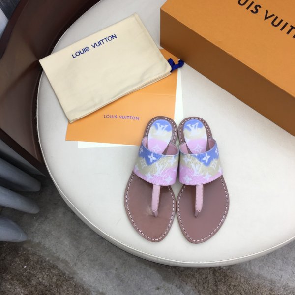New LV Summer slippers Replica Luxury Shoes LV
