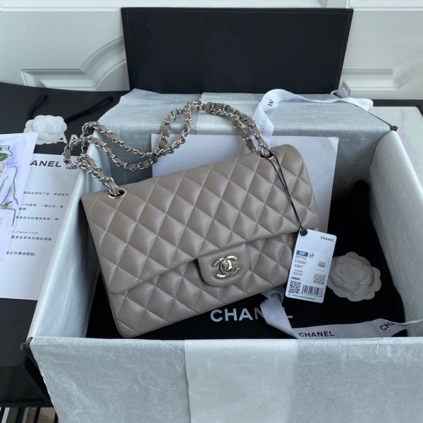 High Quality CC 255 Double Flap Geay A01112 Replica Replica Handbags Ch 