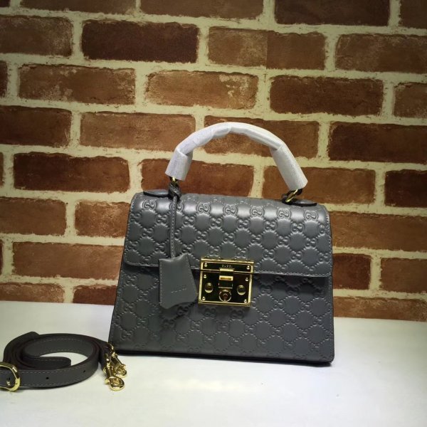 Replica Gucci Best GG Supreme Padlock Small Top Handle 453188 Bag Replica Handbags Gucci Padlock
