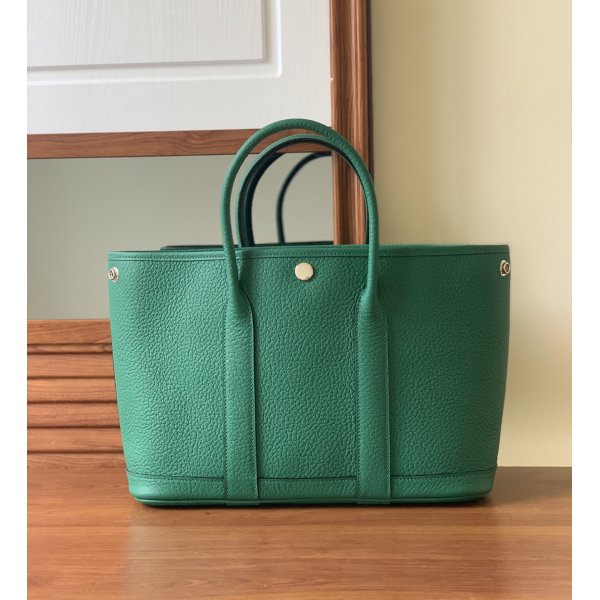 Best Hermes Replica Garden Party Amazonia Shoulder Blue Bag Replica Handbags Hermes Garden Party