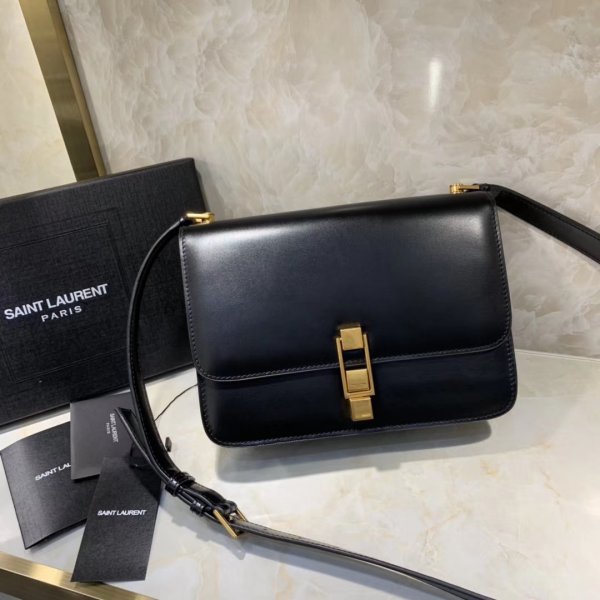 Shop Ysl Replica Saint Laurent 585060 Carre satchel crocodile embossed leather Replica Handbags YSL Shoulder