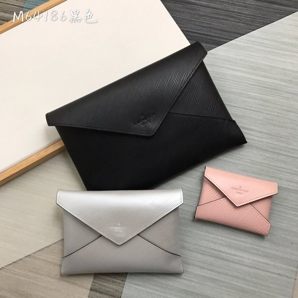 High Quality Louis Vuitton Epi Leather Kirigami Pochette Black M64186 Replica Handbags Louis Vuitton Pochette