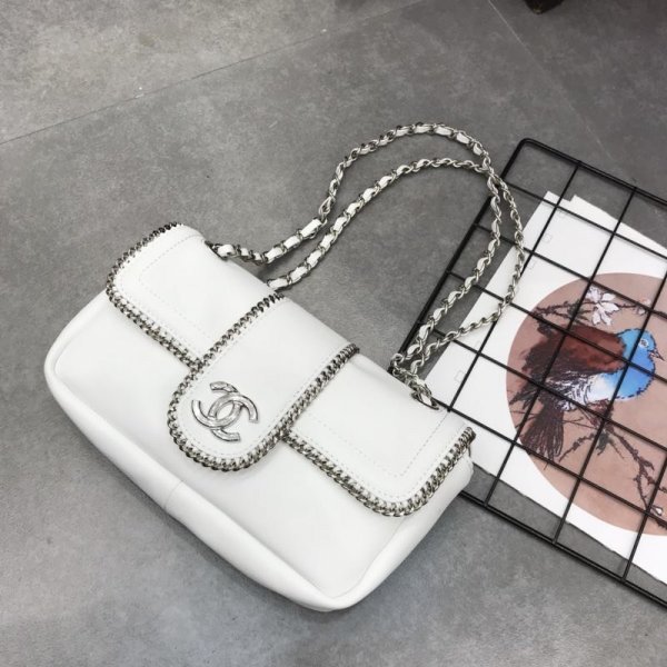 CC High Quality White Chic Coral Shoulder Crossbody Bag Replica Handbags Ch 