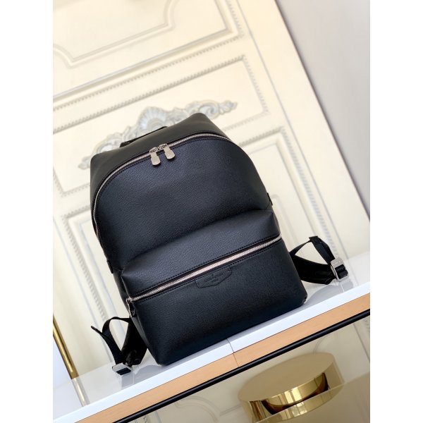 Louis Vuitton Replica Discovery Backpack PM Taiga Leather M33450 Black Replica Handbags Louis Vuitton Backpack