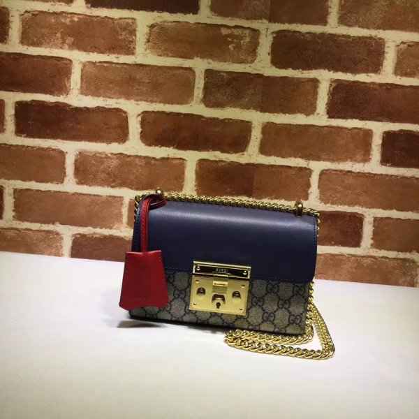 High Quality Gucci Replicas Padlock small GG shoulder 409487 bag Replica Handbags Gucci Padlock