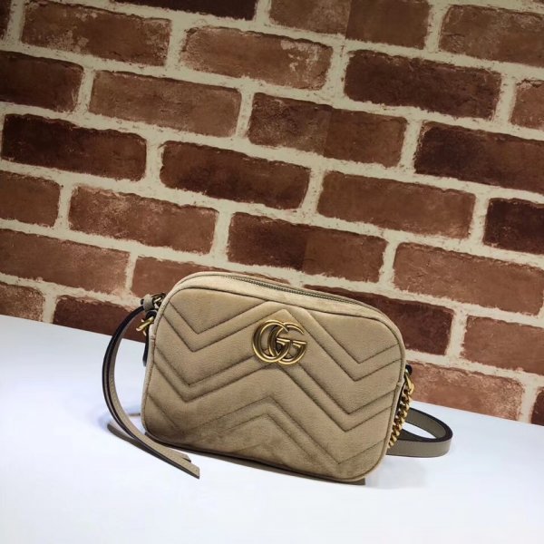 Gucci 448065 Replica GG Marmont matelasse mini bag Replica Handbags Gucci GG Marmont