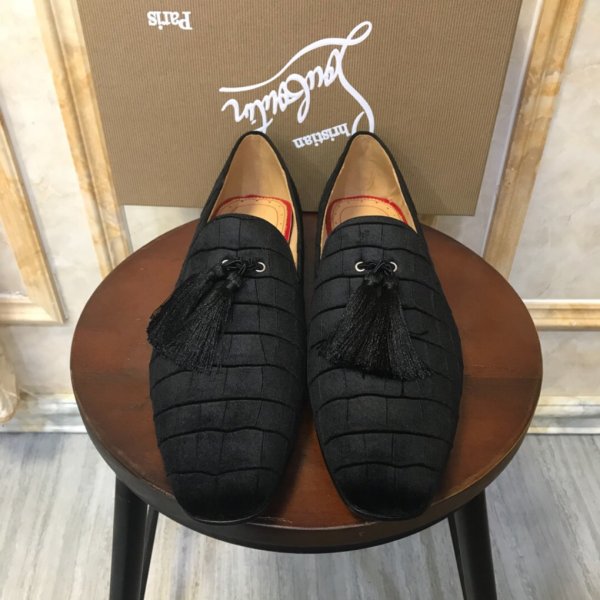 USA red bottom Black shoes for men Replica Luxury Shoes Christian Louboutin Mens