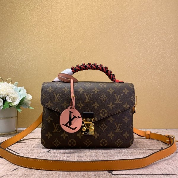 Replica Louis Vuitton Pochette Metis Monogram Empreinte Canvas M43984 Replica Handbags Louis Vuitton Pochette