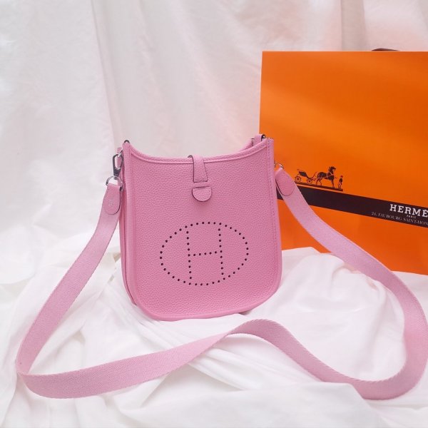Hermes Replica Mini Evelyne TPM Bag Gray Replica Handbags Hermes Hermes Evelyne