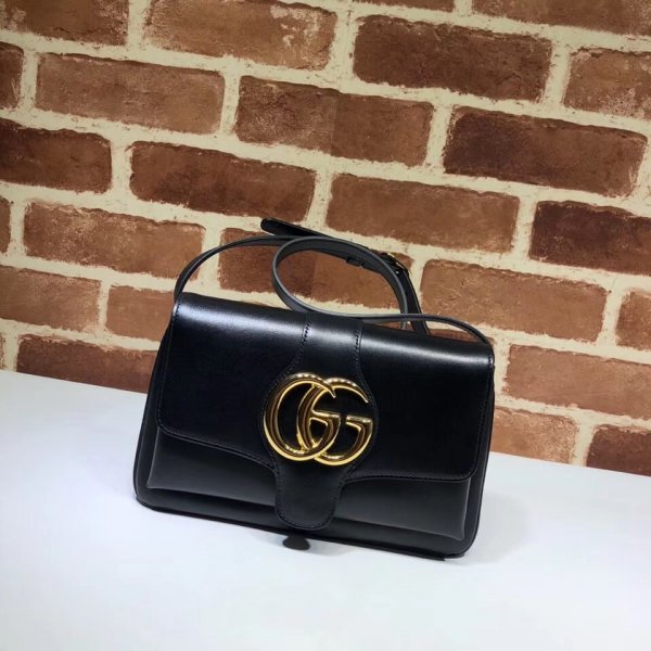 7 Star Gucci 550129 Replica Leather Arli Small Shoulder Bag Replica Handbags Gucci Shoulder