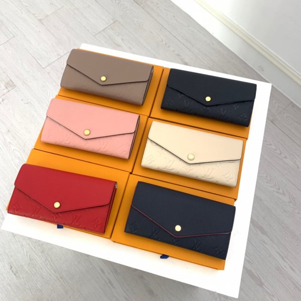 Designer M61182 LV Sarah Wallet Monogram Empreinte Leather Replica Handbags Louis Vuitton Wallets