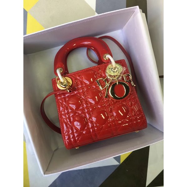 High Quality Christian Dior Lady Dior Replica 17CM Bag Replica Handbags Dior Lady