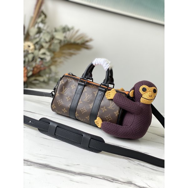 2021 Louis Vuitton Replica Keepall XS Nano Virgil Abloh M80118 Brown Replica Handbags Louis Vuitton Keepall