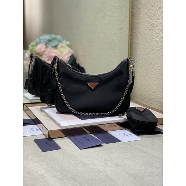 AAA+ Prada Tessuto Nylon Hobo Replica 475660 Bag Replica Handbags Prada Hobo