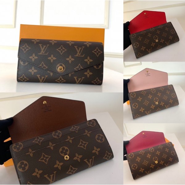 Top Quality M60531 LV Sarah Wallet in Monogram Replica Handbags Louis Vuitton Wallets