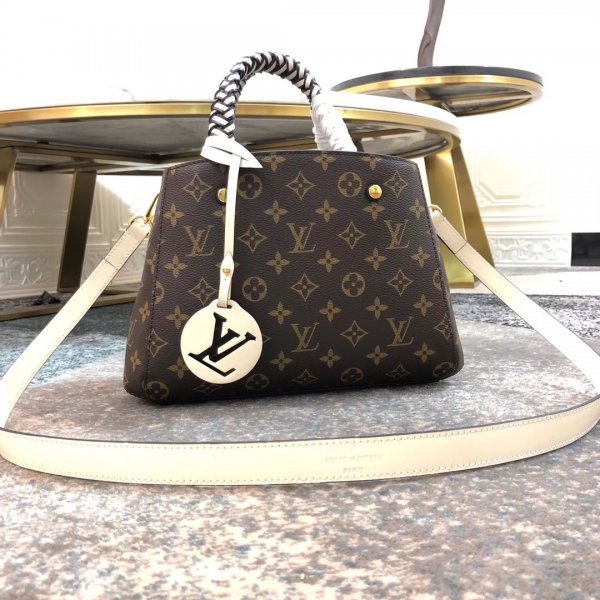 Wholesale Louis Vuitton Montaigne BB Monogram M45311 Brown Replica Handbags Louis Vuitton Monogram