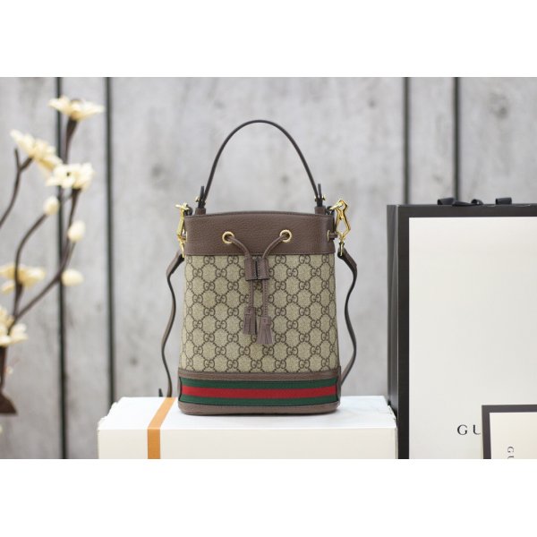 Gucci Replicas 550621 Ophidia small GG bucket bag Replica Handbags Gucci Ophidia