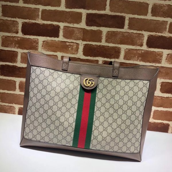 AAA+ Gucci Soft GG Supreme Replica 547947 Ophidia Tote Replica Handbags Gucci Ophidia