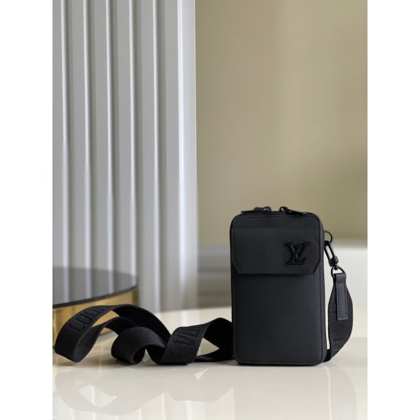 High Quality Louis Vuitton Phone Pouch H26 M57089 Black Replica Handbags Louis Vuitton Pouch