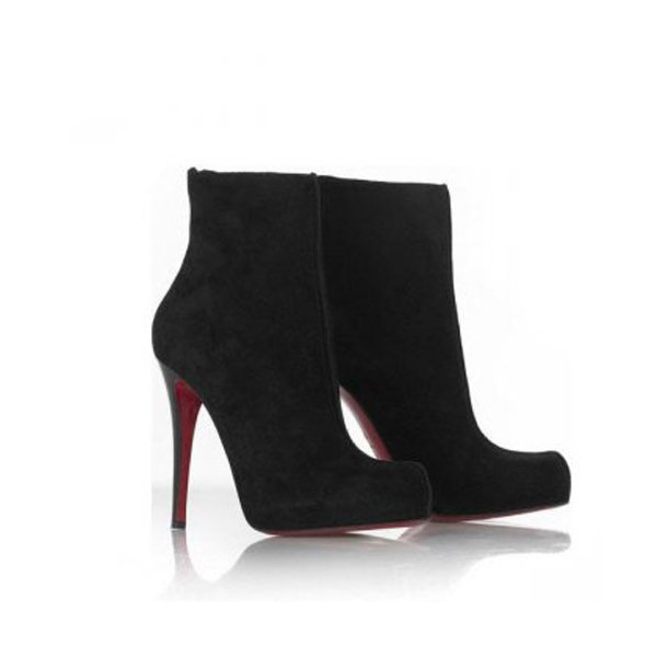 Christian Louboutin Boutique Suede Black Boots Replica Luxury Shoes Christian Louboutin Boots