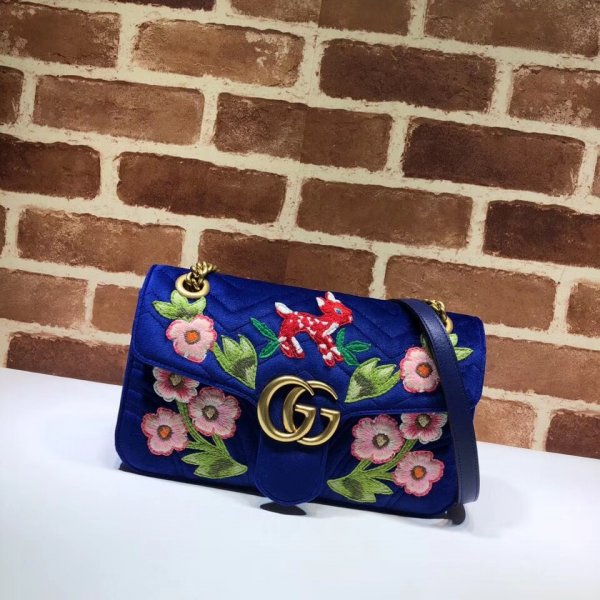 Replicas Gucci GG Marmont matelasse shoulder 443497 bag Replica Handbags Gucci GG Marmont