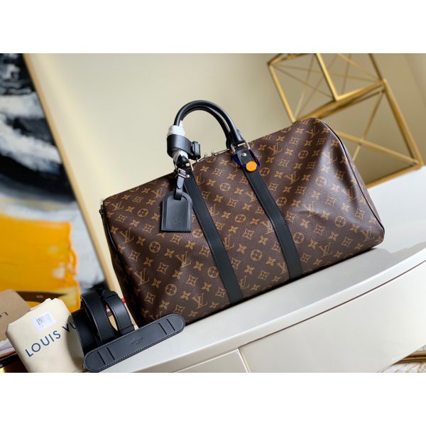 Louis Vuitton Replica 4555cm Monogram Keepall with black handles Replica Handbags Louis Vuitton SpeedyTwist