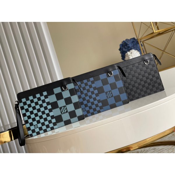 Replica Louis Vuitton Standing Pouch Damier Infini N60448 Replica Handbags Louis Vuitton Pouch