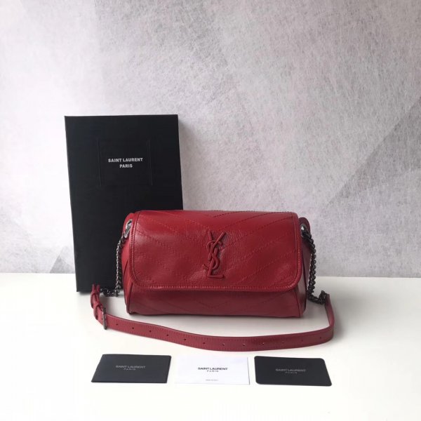 Fake Saint Laurent Narrow Tie 577124 Lame Silk Woven Square Replica Handbags YSL Shoulder