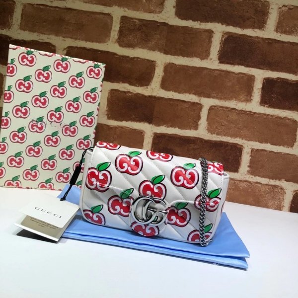 Gucci 7 Star GG Marmont Matelasse Leather Super Mini 476433 bag Replica Handbags Gucci GG Marmont