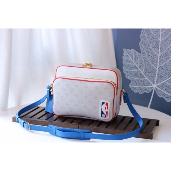 Louis Vuitton Replicas LV x NBA Nil Messenger M45583 White Bag Replica Handbags Louis Vuitton Monogram