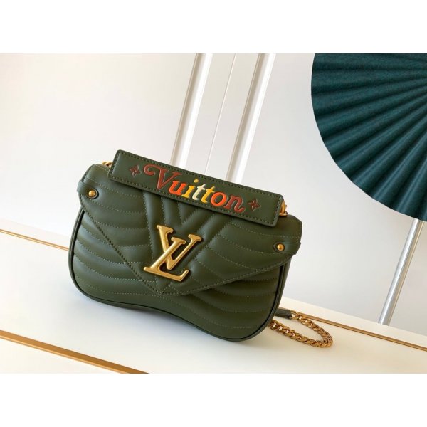 Replicas Louis Vuitton AAA+ New Wave Bag MM Shoulder Malibu M51946 Green Replica Handbags Louis Vuitton BumbagWave