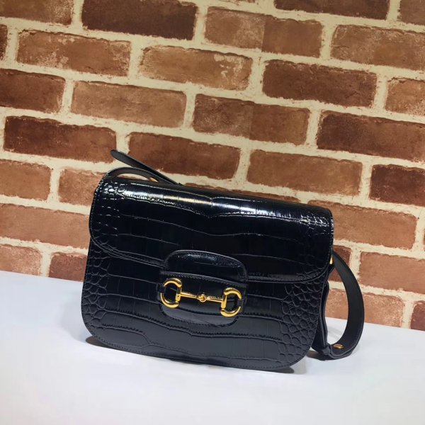 High Quality Gucci USA 1955 Horsebit Small Shoulder 602204 Bag Replica Handbags Gucci Horsebit